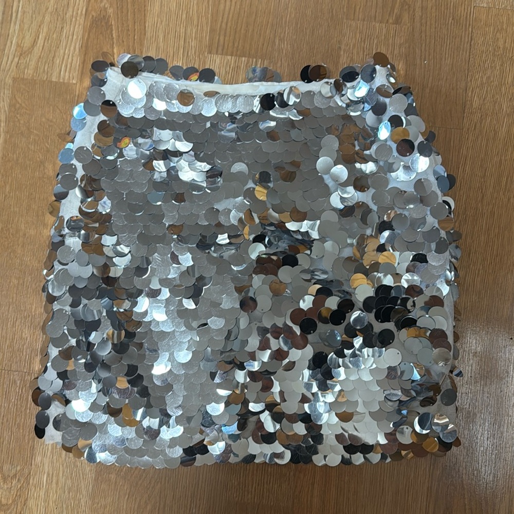 12th tribe sequin mini skirt size XS